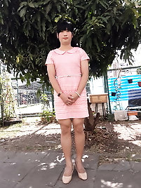 FN006 Iand#039;m a kathoey in a Thai patterned dress