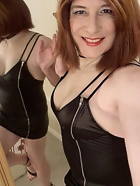 Skinny t-girl tarts look excited